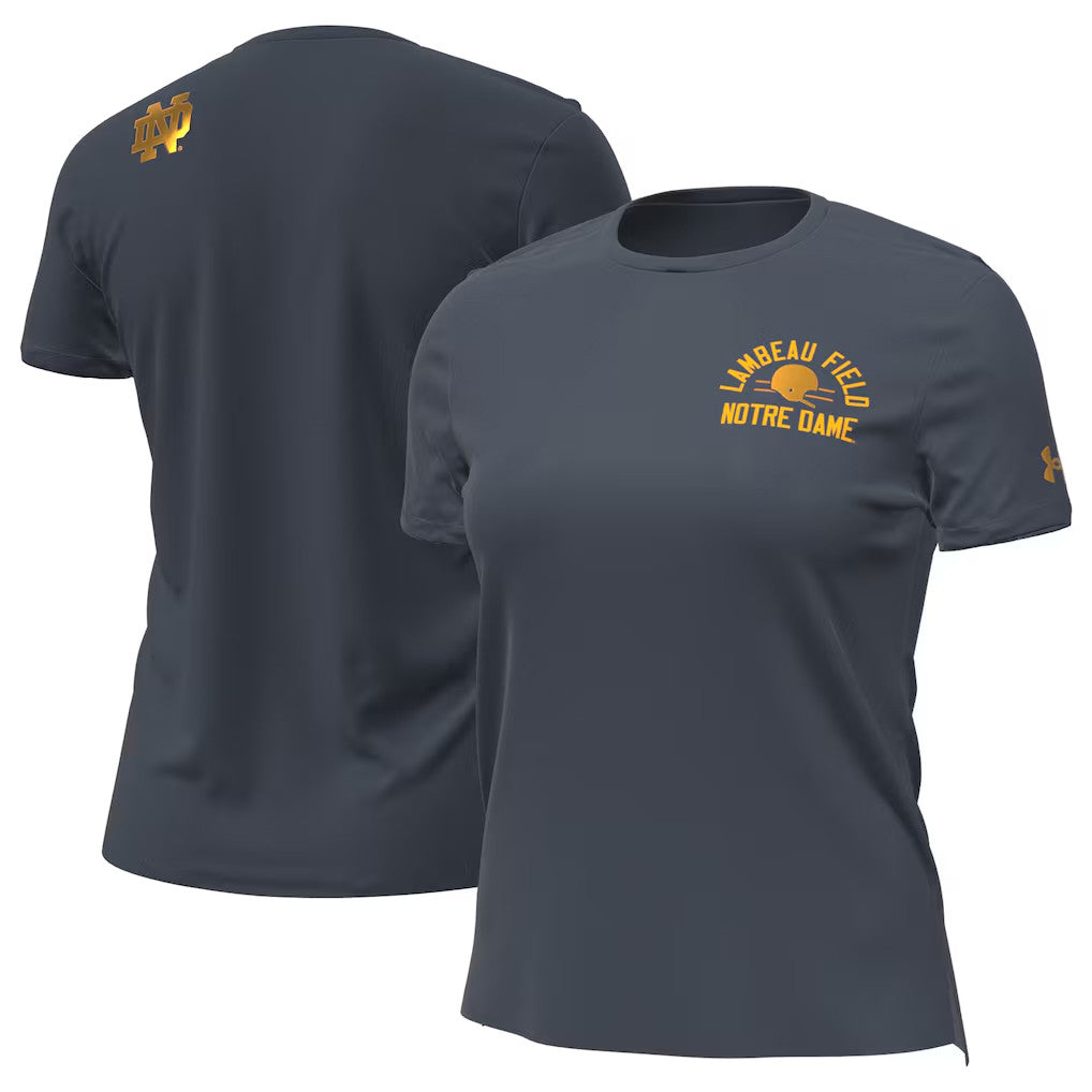 Notre Dame Merch 2026 Notre Dame Lambeau Field Shamrock Series T-Shirt Football Lover Gifts - Loomnari