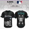 KAWS X Seattle Mariners Blackout Baseball Jersey 2026 Seattle Mariners Merch Baseball Fan Gifts - Loomnari