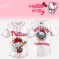 Hello Kitty X Philadelphia Phillies 2026 Baseball Jersey Phillies Merch Cute Gift For Fans - Loomnari