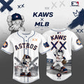 KAWS X Houston Astros Mascot Baseball Jersey 2026 Houston Astros Merch Gift For Baseball Lover - Loomnari
