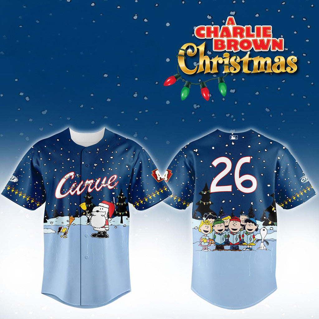 Altoona Curve X Peanuts Christmas In July 2026 Baseball Jersey Altoona Curve Merch Fan Gifts - Loomnari