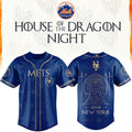 New York Mets X House Of The Dragons 2026 GOT Night Baseball Jersey NY Mets Merch Gift For Fans - Loomnari