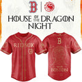 Boston Red Sox X House Of The Dragons 2026 GOT Night Baseball Jersey Red Sox Merch Best Gifts - Loomnari