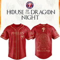 Philadelphia Phillies X House Of The Dragons 2026 GOT Night Baseball Jersey Phillies Merch - Loomnari