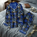 Harry Potter Ravenclaw Navy Blue Satin Pajama Set 2026 Harry Potter Merch Gift For Daughters - Loomnari