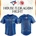Toronto Blue Jays X House Of The Dragons 2026 GOT Night Baseball Jersey Blue Jays Merch Gifts - Loomnari