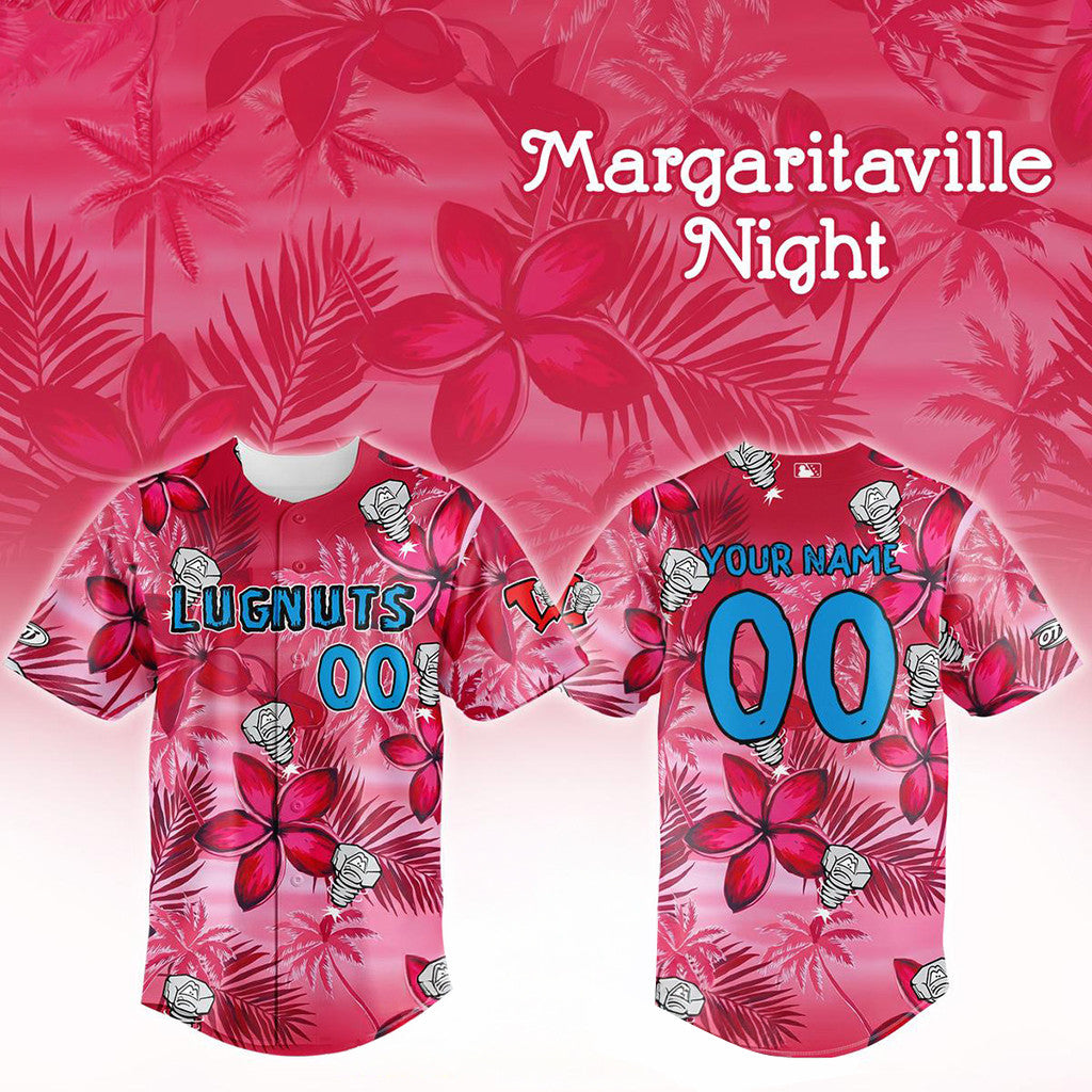 Personalized Lansing Lugnuts Margaritaville Night 2026 Baseball Jersey Lansing Lugnuts Merch - Loomnari