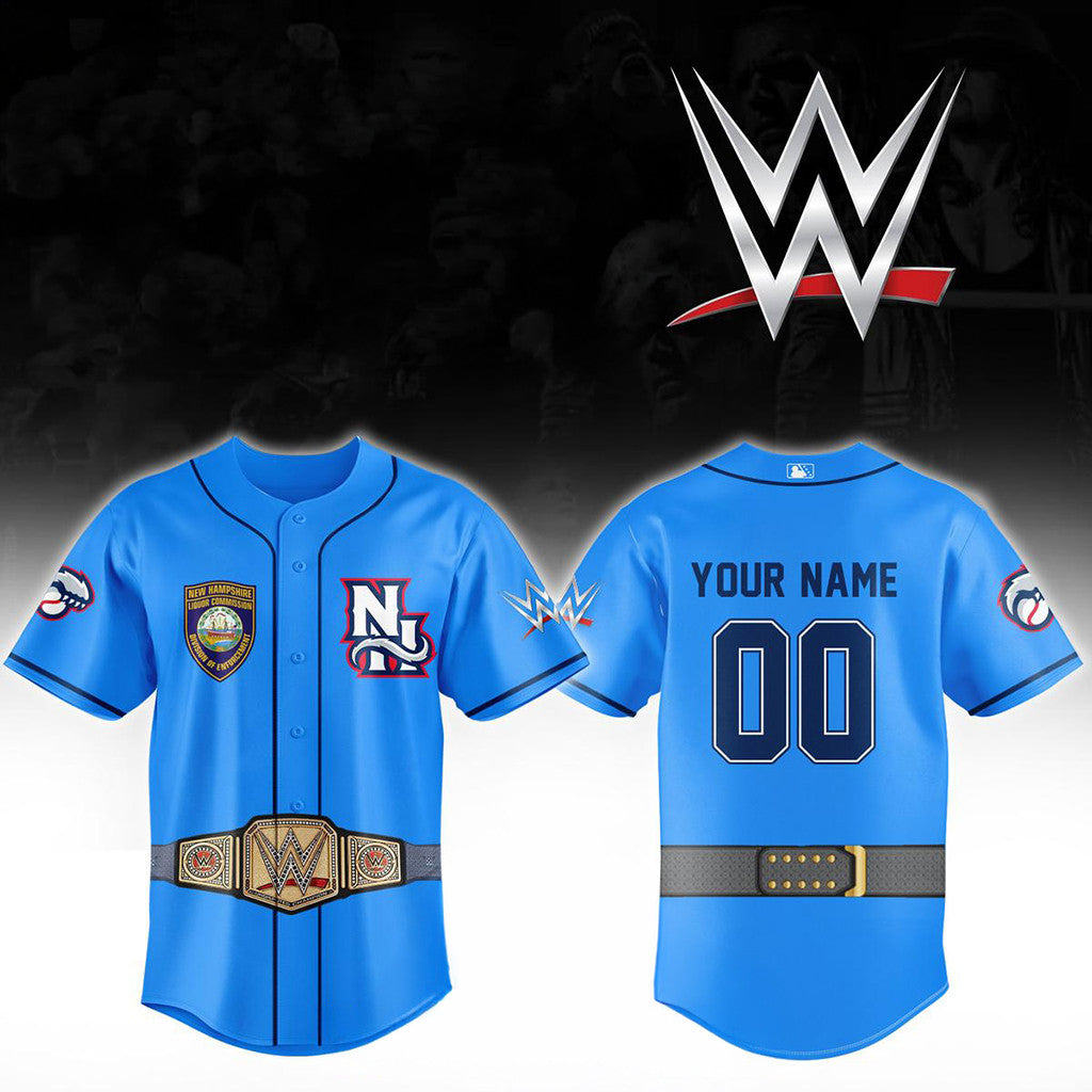 Personalized New Hampshire Cats WWE Night 2026 America 250 Celebration Jersey Fan Merch Gifts - Loomnari