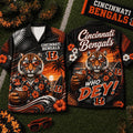 Cincinnati Bengals 2026 Mascot Beach Vibes Summer Hawaiian Shirt Bengals Merch Fan Gift Ideas - Loomnari
