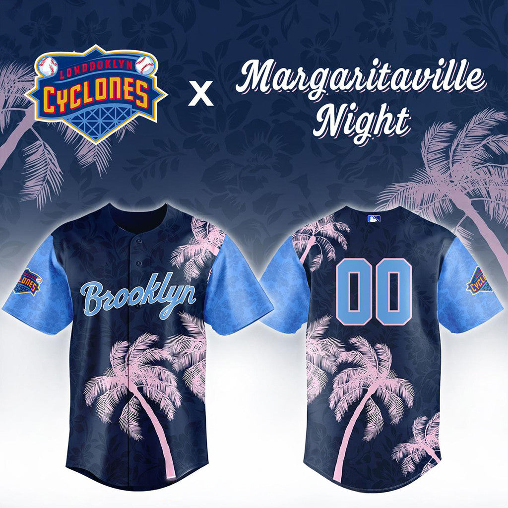 Custom Brooklyn Cyclones Margaritaville Night 2026 Jersey Brooklyn Cyclones Merch Fan Gifts - Loomnari