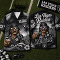 LV Raiders 2026 Mascot Beach Vibes Summer Hawaiian Shirt Raiders Merch Gifts For Football Fan - Loomnari