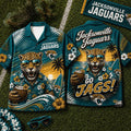 Jacksonville Jaguars 2026 Mascot Beach Vibes Summer Hawaiian Shirt Jaguars Merch Gift For Him - Loomnari