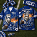 Indianapolis Colts 2026 Mascot Beach Vibes Summer Hawaiian Shirt Colts Merch Gift For Husband - Loomnari