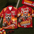 Kansas City Chiefs 2026 Mascot Beach Vibes Summer Hawaiian Shirt KC Chiefs Merch Brother Gifts - Loomnari