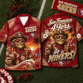 San Francisco 49ers 2026 Mascot Beach Vibes Summer Hawaiian Shirt SF 49ers Merch Gift For Dad - Loomnari