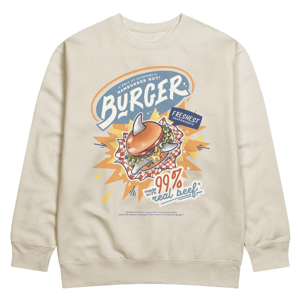 GoodTimesWithScar Merch 2026 Scarfari Burger Crewneck Sweatshirt Best Gifts For Friends - Loomnari
