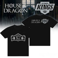 Los Angeles Kings X House Of The Dragon The Rightful Queen Black T-Shirt 2026 LA Kings Merch - Loomnari