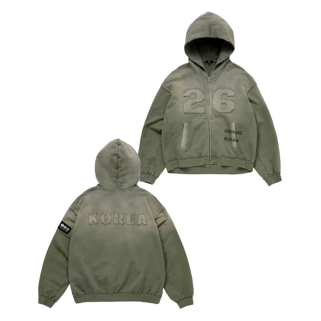BTS Merch 2026 Arirang World Tour Zip Hoodie Korea BTS Shirt Best Gifts For Army - Loomnari