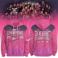 Adelaide Thunderbirds 3X Suncorp Super Netball Champions 2026 Hoodie Thunderbirds Merch Gifts - Loomnari