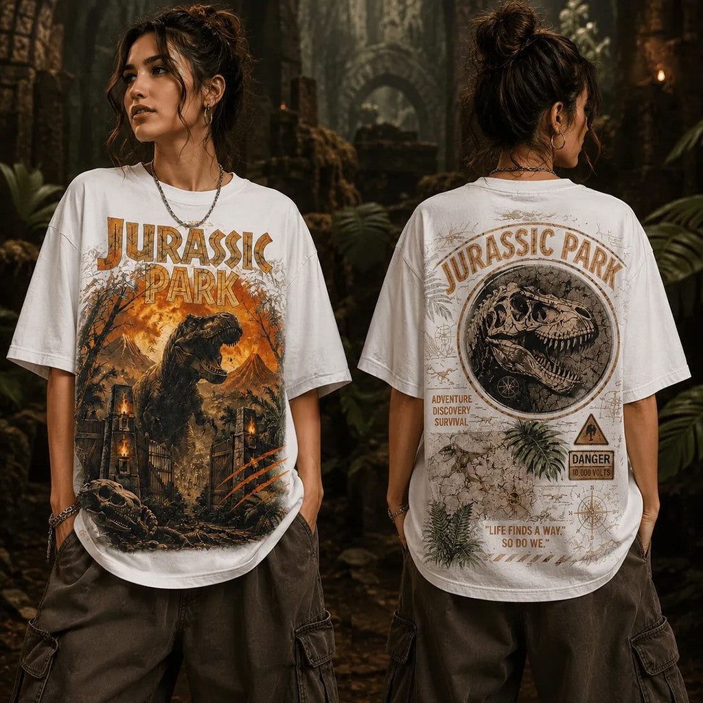 Jurassic Park Dinosaur T-Shirt 2026 Jurassic Park Merch Unique Gifts For Besties - Loomnari