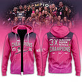Adelaide Thunderbirds 3X Suncorp Super Netball Champions 2026 Zip Hoodie Fan Merch Best Gifts - Loomnari
