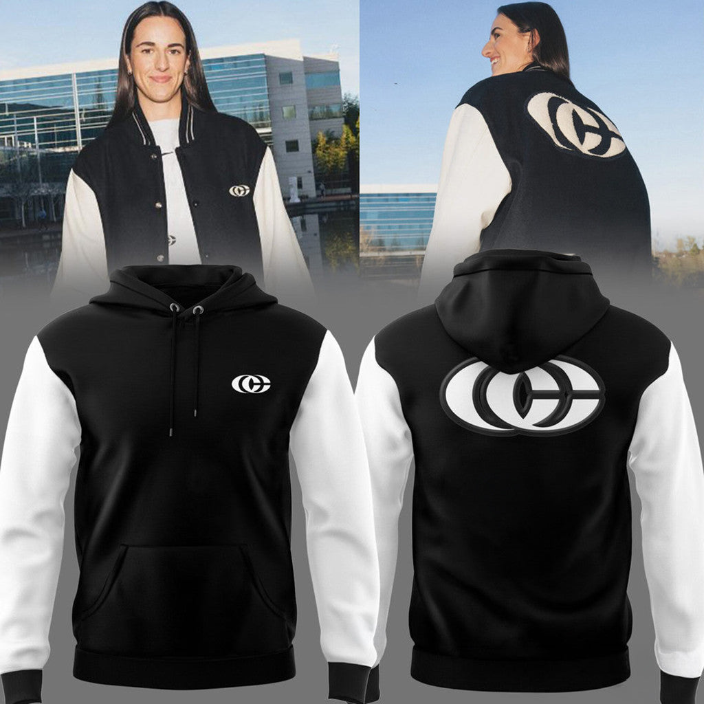Caitlin Clark Black And White Hoodie Indiana Fever Caitlin Clark Merch 2026 Gift For Sisters - Loomnari