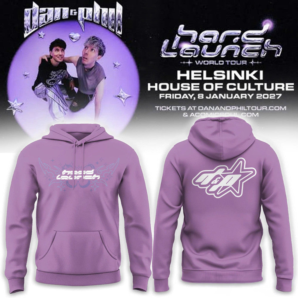 Dan And Phil Announce Hard Launch World Tour 2026 Hoodie Dan And Phil Merch Gift For Fans - Loomnari