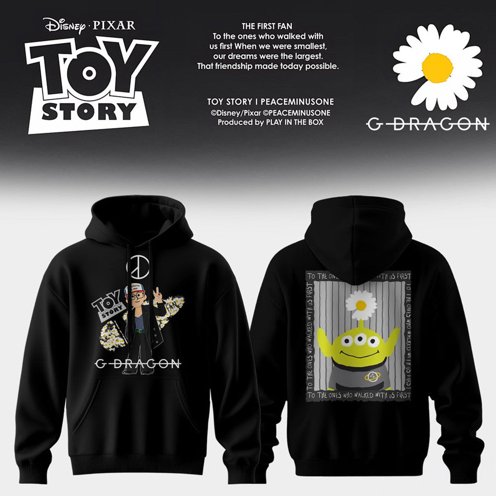 G-Dragon X Toy Story 5 Alien Daisy Hoodie 2026 G-Dragon Big Bang Merch Best Gift For Friends - Loomnari