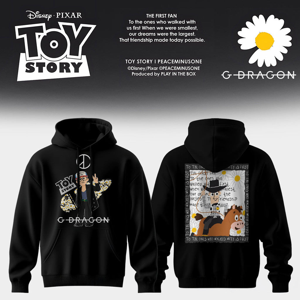 G-Dragon X Toy Story 5 Woody And Bullseye Hoodie 2026 G-Dragon Merch Present For Son - Loomnari