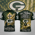 Green Bay Packers 2026 Faith Family Football T-Shirt Packers Merch Gift For Christian - Loomnari