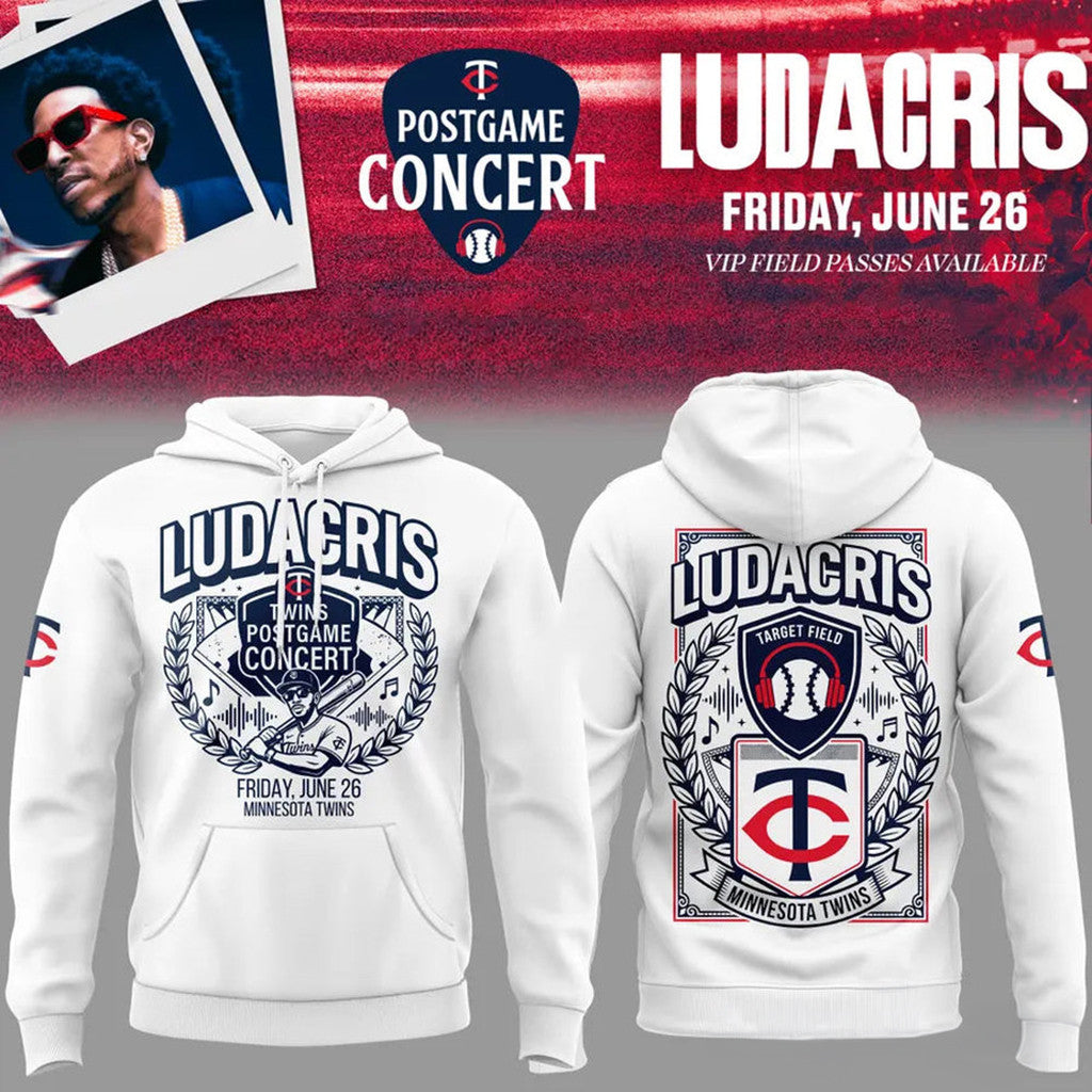 Minnesota Twins X Ludacris Hoodie 2026 Twins Postgame Concert Hoodie Ludacris Merch Fan Gifts - Loomnari