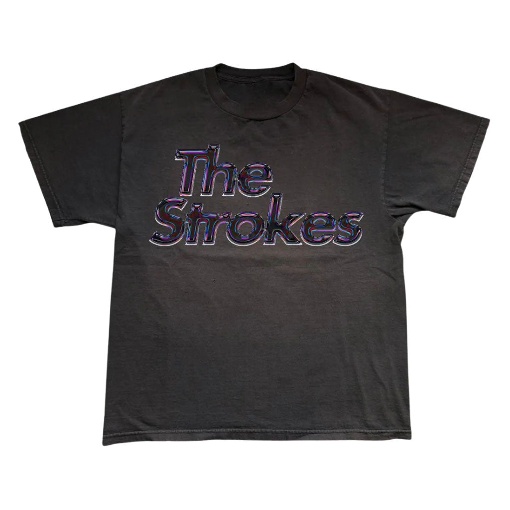 The Strokes Merch 2026 The Strokes Oil Slick Logo T-Shirt Best Gift For My Husband - Loomnari