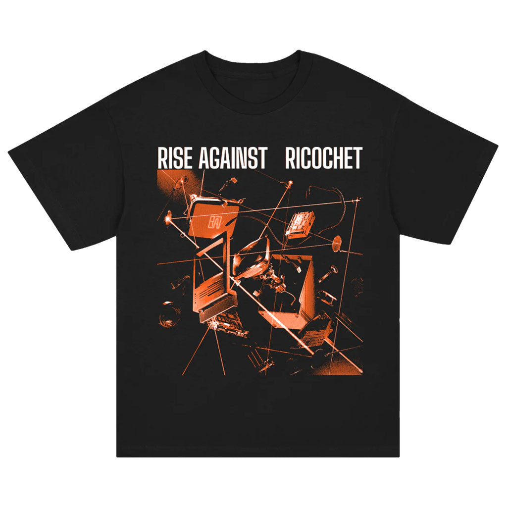 Rise Against Merch 2026 Ricochet Album Cover T-Shirt Black Rise Against Shirt Gift For Dad - Loomnari