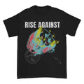 Rise Against Merch 2026 Projecting Skull T-Shirt Black Rise Against Shirt Gift For Fans - Loomnari