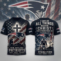 New England Patriots 2026 Faith Family Football Shirt NE Patriots Merch Gift For Christian - Loomnari