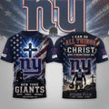 New York Giants 2026 Faith Family Football T-Shirt NY Giants Merch Gift Ideas For Christian - Loomnari