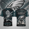 Philadelphia Eagles 2026 Faith Family Football T-Shirt Philly Eagles Merch Christian Gifts - Loomnari