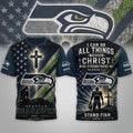 Seattle Seahawks 2026 Faith Family Football T-Shirt Seahawks Merch Religious Shirt Fan Gifts - Loomnari