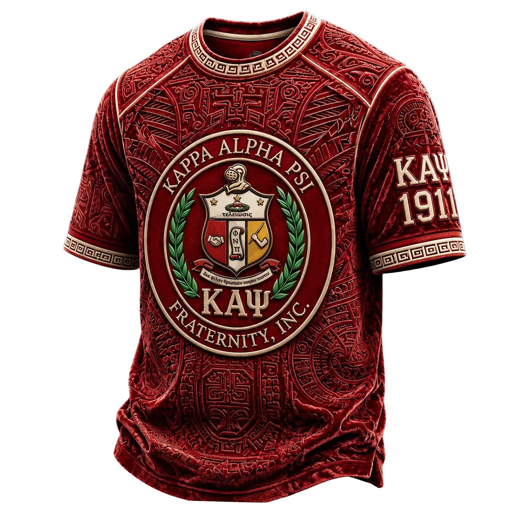 Kappa Alpha Psi Fraternity Crimson T-Shirt KAP Merch 2026 Special Present For Him - Loomnari