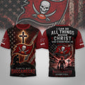 Tampa Bay Buccaneers 2026 Faith Family Football T-Shirt Buccaneers Merch Religious Apparel - Loomnari