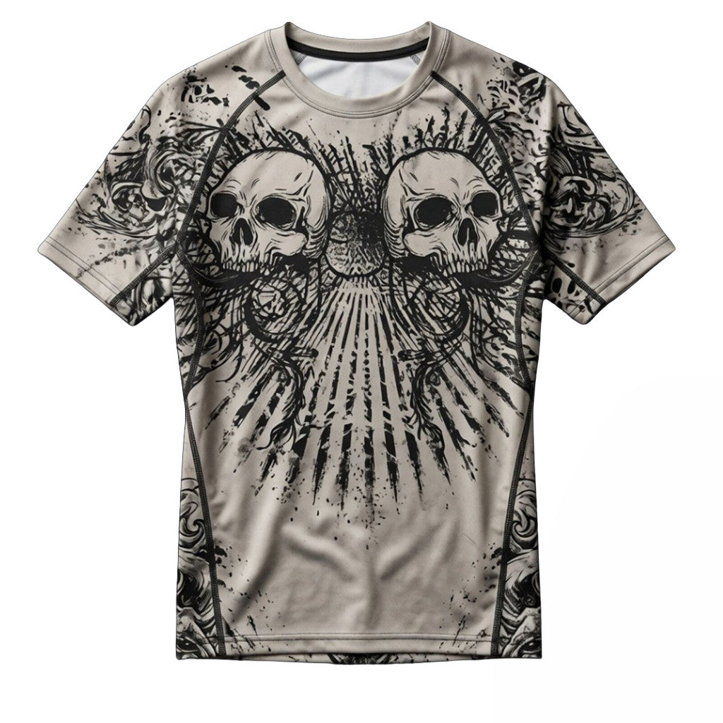 My Babysitter's A Vampire Gord Skull Compression Shirt Rash Guard Gifts For Brothers - Loomnari