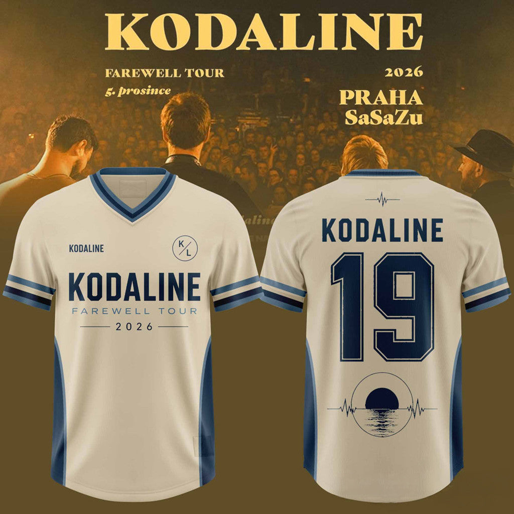 Kodaline Farewell Tour 2026 19 Years Anniversary Football Jersey Kodaline Merch Rock Fan Gifts - Loomnari