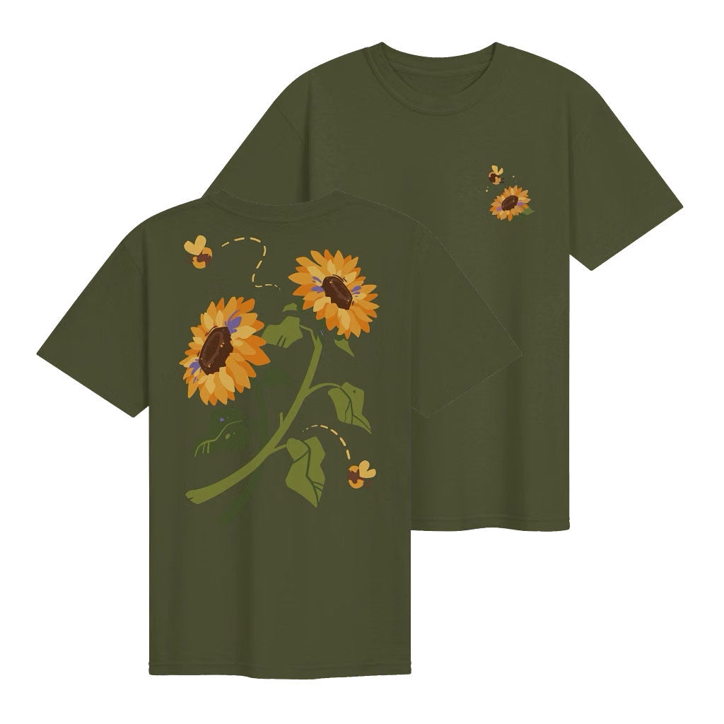 GoodTimesWithScar Merch 2026 Sunflowers And Bees T-Shirt Birthday Gifts For Girlfriend - Loomnari