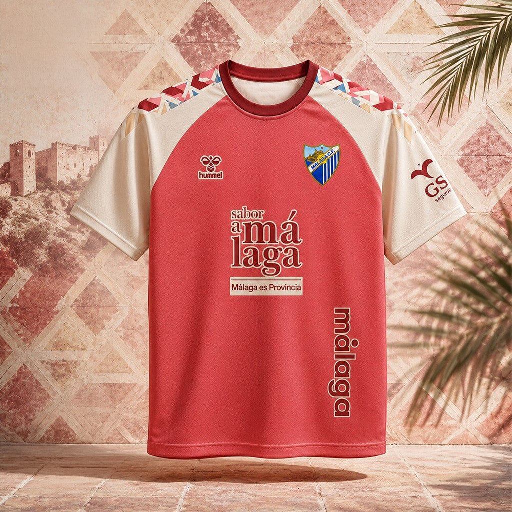 Hummel Malaga CF 2026-27 Away Kit Jersey Shirt Birthday Ideas For Husband - Loomnari