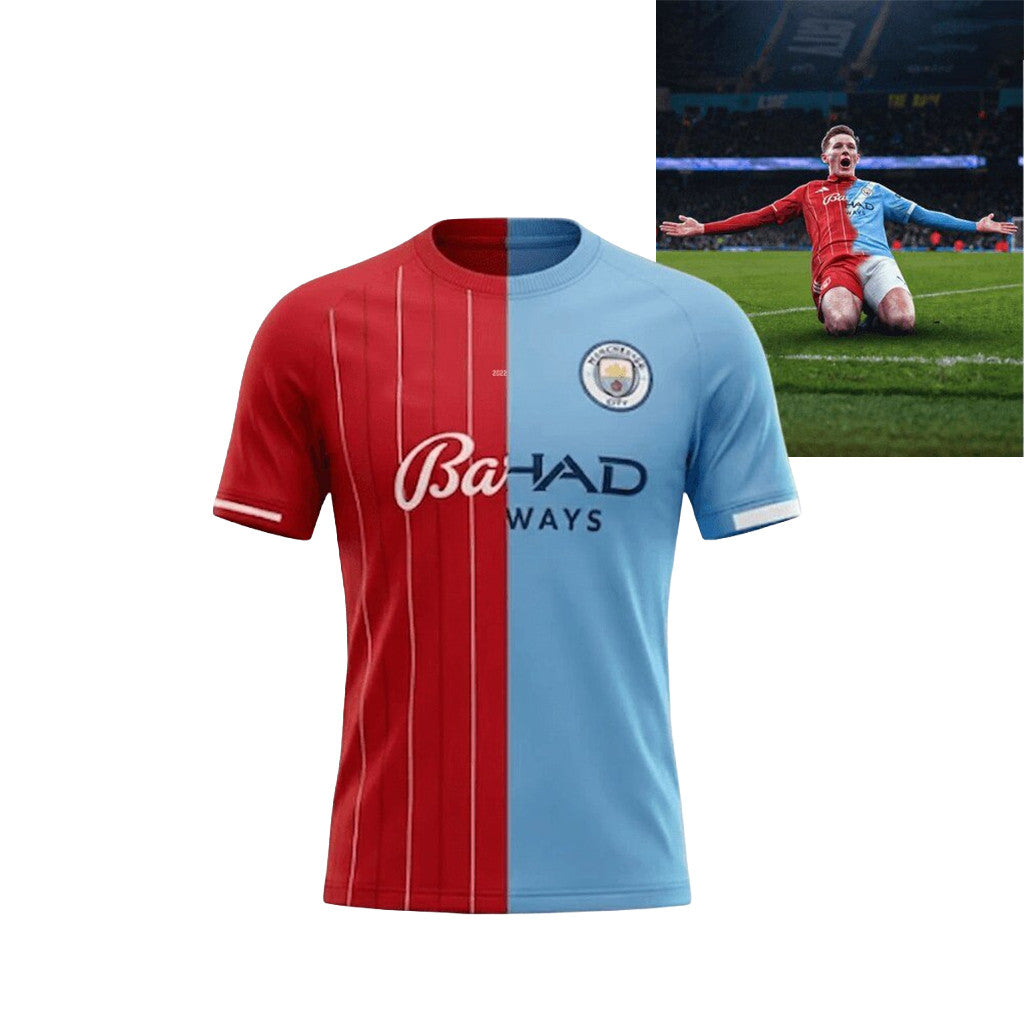 Manchester City World Cup 2026 Jersey De Bruyne Split Shirt Best Gift For Football Fans - Loomnari