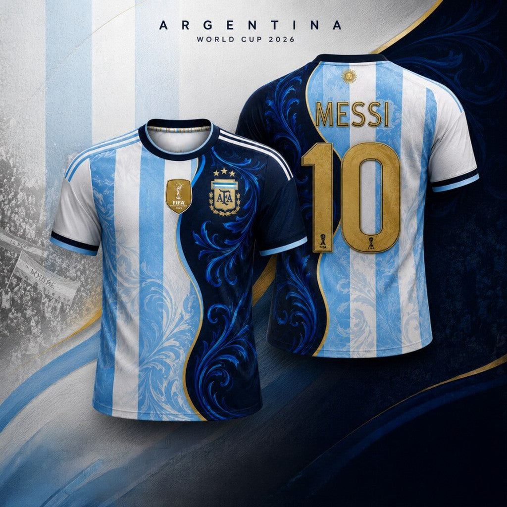 Messi Mashup Jersey Shirt #10 Argentina FIFA World Cup 2026 Home Away Jersey Fan Merch - Loomnari