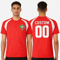 Personalized Morocco National Team Training Jersey Shirt Morocco World Cup 2026 Merch Red - Loomnari