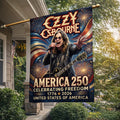 Ozzy Osbourne Rock Icon America 250 Years Of Freedom Commemorative Flag Home Decor Ideas - Loomnari