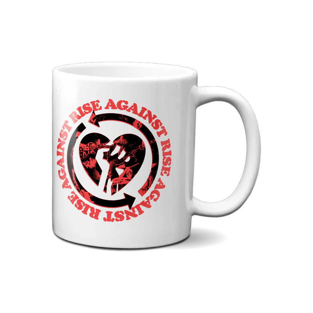 Rise Against Merch 2026 Photo HeartFist Coffee Mug Gifts For Rock Music Lovers - Loomnari