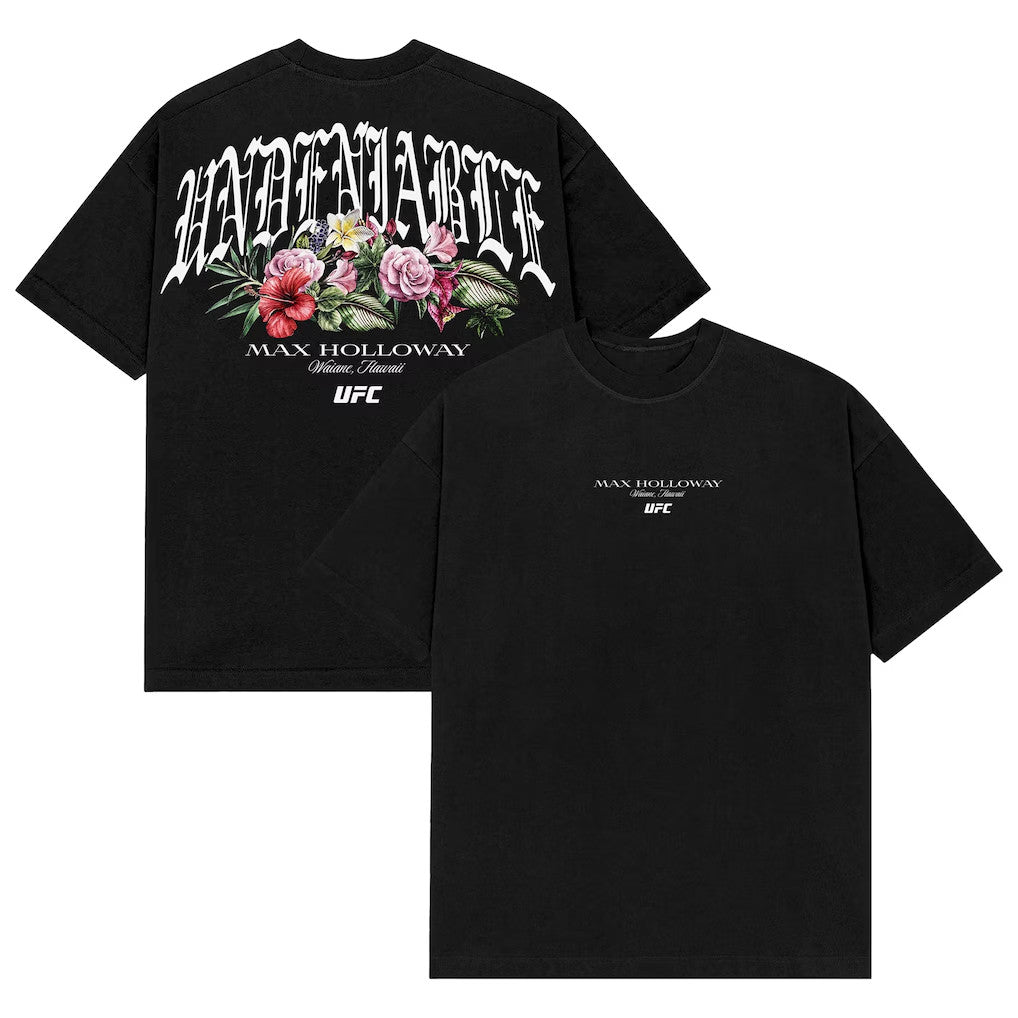 UFC Merch 2026 Black Max Holloway Undeniable T-Shirt Max Holloway Merch Gift For MMA Fans - Loomnari